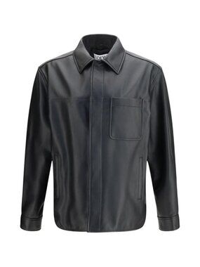 Loewe Overshirt Jacket In Leather Tag Size 52 Men
